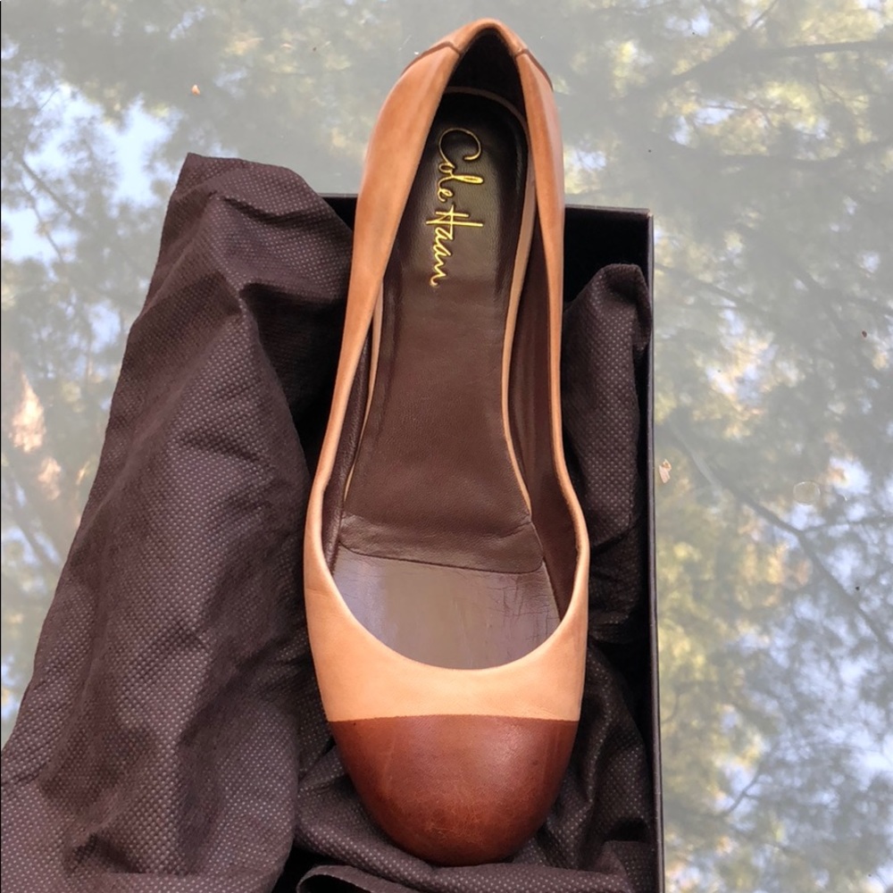 Cole Haan cap toe ballet flat
